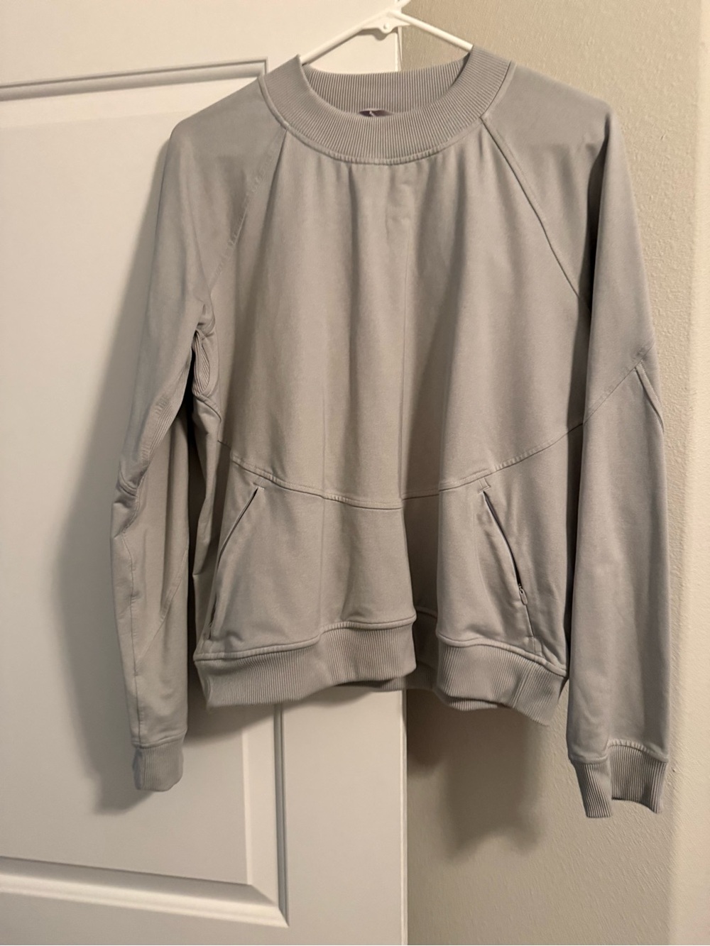 Light Gray Lululemon Crewneck Pullover Sweatshirt